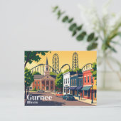 Carte Postale Gurnee États-Unis (Debout devant)