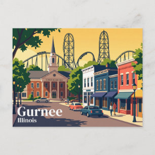 Carte Postale Gurnee États-Unis