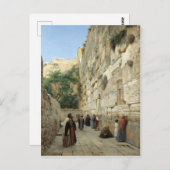 Carte Postale Gustav Bauernfeind : Le mur occidental à Jérusalem (Devant / Derrière)