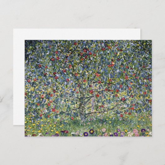 Carte postale Gustav Klimt Apple Tree (Devant / Derrière)