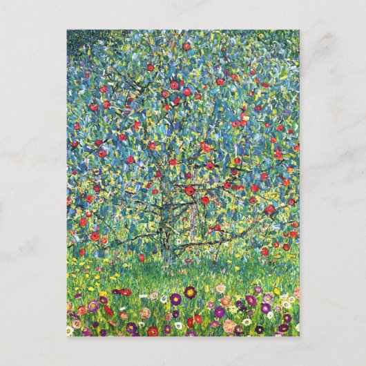 Carte Postale Gustav Klimt : Arbre Apple (Devant)