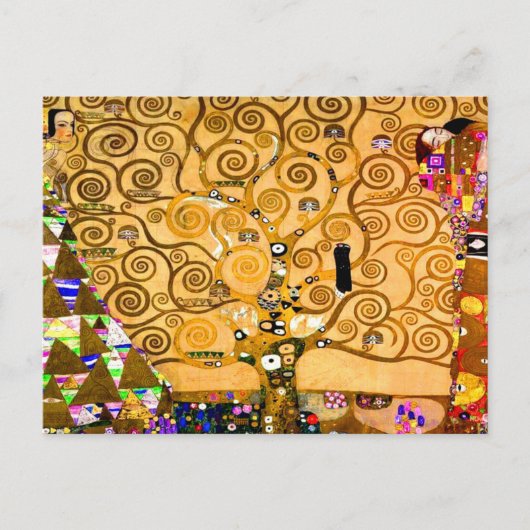 Carte Postale Gustav Klimt Arbre de vie (Devant)