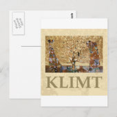 Carte Postale Gustav Klimt Arbre De Vie (Devant / Derrière)