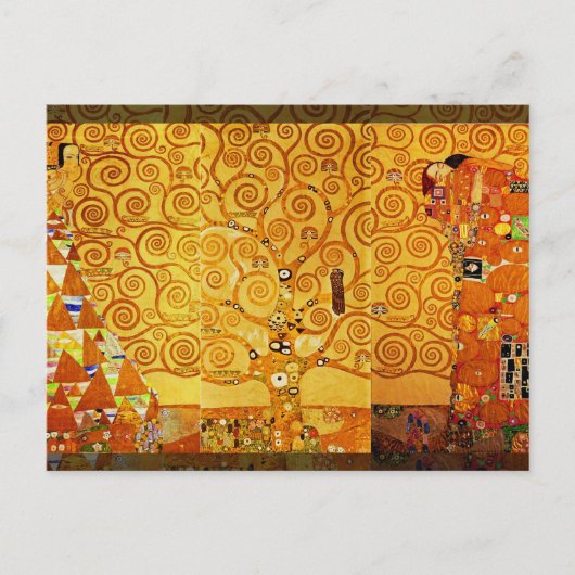 Carte Postale Gustav Klimt Arbre de Vie : Symboliste Art Nouveau (Devant)