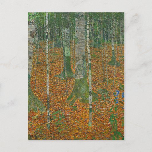 Carte Postale Gustav Klimt - Beaux-Arts de la forêt de Birch (Devant)