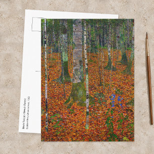 Carte Postale Gustav Klimt - Bois de bouleau