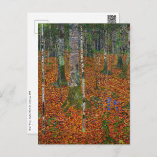 Carte Postale Gustav Klimt - Bois de bouleau