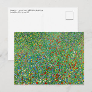 Carte Postale Gustav Klimt - Champ de pavot