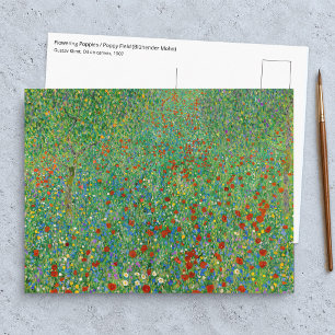 Carte Postale Gustav Klimt - Champ de Pavots