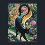Carte Postale Gustav Klimt Chat noir dans un jardin de fleurs, A<br><div class="desc">Gustav Klimt Black Cute Chat Dans un jardin fleuri, Poster d'Art Chat Un chat noir, à la fourrure rayonnante au soleil, se trouve régalement au milieu d'un champ de fleurs sauvages colorés. La curiosité remplit les yeux d'un chat noir perché dans une prairie qui déborde de fleurs vibrantes. Gustav Klimt...</div>