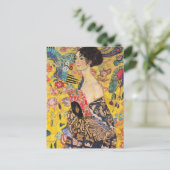 Carte Postale Gustav Klimt - Dame au éventail (Debout devant)