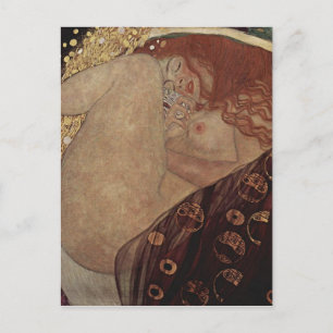 Carte Postale Gustav Klimt - Danae - belle illustration
