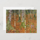 Carte Postale Gustav Klimt - Ferme avec bouleaux (Devant / Derrière)