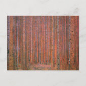 Carte Postale Gustav Klimt Fir Forêt Tannenwald Arbres rouges (Devant)