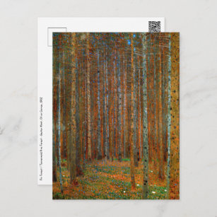 Carte Postale Gustav Klimt - Forêt de pins de Tannenwald