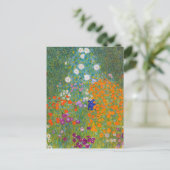 Carte Postale Gustav Klimt - Jardin des fleurs (Debout devant)