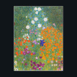 Carte Postale Gustav Klimt : Jardin fleuri<br><div class="desc">Une belle carte postale classique ornée d'un jardin fleuri coloré,  peint par le peintre symboliste autrichien Gustav Klimt.</div>