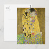 Carte Postale Gustav Klimt Le Baiser (Devant / Derrière)