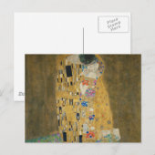 Carte Postale Gustav Klimt - Le baiser (Devant / Derrière)