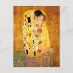 Carte Postale Gustav Klimt "le baiser "<br><div class="desc">C'est la peinture rayonnante et sensuelle, "le baiser, " créé par le peintre autrichien Gustav Klimt. Elle a considéré son travail plus célèbre. Il l'a peinte entre les années 1907 et 1908, qui étaient le sommet de sa "période d'or, " quand il a peint un certain nombre de travaux utilisant...</div>