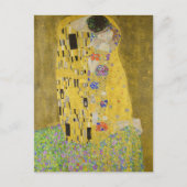 Carte Postale Gustav Klimt - Le baiser (Devant)