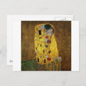 Carte Postale Gustav Klimt Le Baiser (Devant / Derrière)