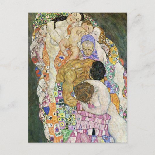 Carte postale Gustav Klimt Life and Death (Devant)