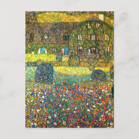 Carte Postale Gustav Klimt : Maison de campagne à l'Attersee (Devant)