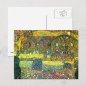 Carte Postale Gustav Klimt : Maison de campagne à l'Attersee (Devant / Derrière)
