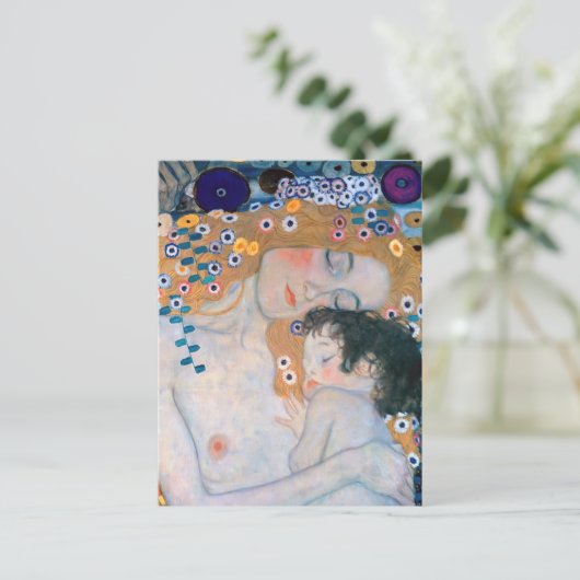 Carte Postale Gustav Klimt - Mère et Enfant (Debout devant)
