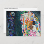 Carte Postale Gustav Klimt - Mort et vie (Devant / Derrière)