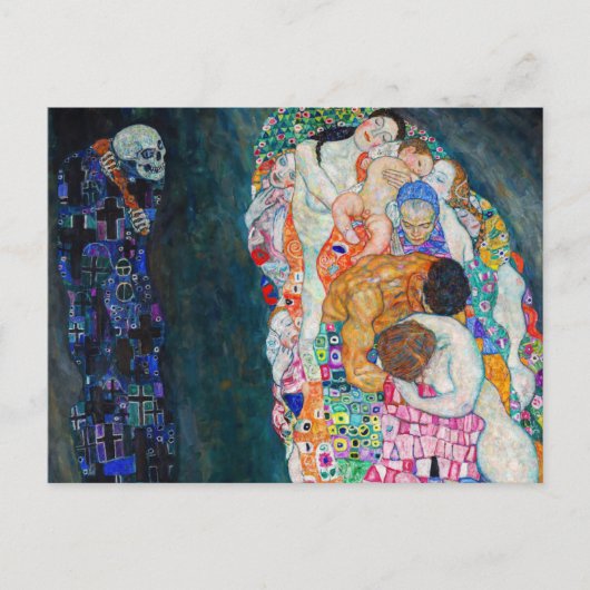 Carte Postale Gustav Klimt - Mort et vie (Devant)