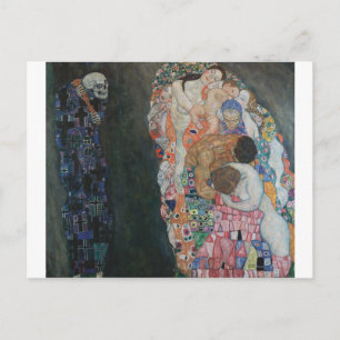 Carte Postale Gustav Klimt - Mort et vie, 1910