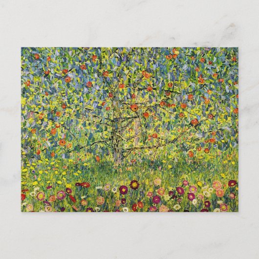 Carte Postale Gustav Klimt peinture art nouveau L'arbre Apple (Devant)