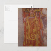 Carte Postale Gustav Klimt - Peinture Hygeia (Devant / Derrière)