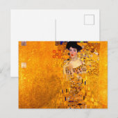 Carte Postale Gustav Klimt Portrait d'Adele Bloch Bauer (Devant / Derrière)