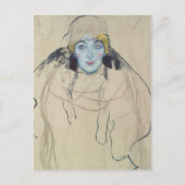 Carte Postale Gustav Klimt - Portrait d'une dame (inachevé) (Devant)