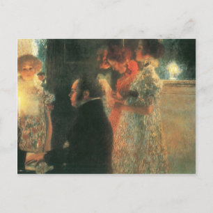 Carte Postale Gustav Klimt- Schubert au Piano II