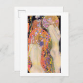 CARTE POSTALE : GUSTAV KLIMT : SERPENTS D'EAU II (Devant / Derrière)