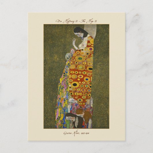 Carte Postale Gustav Klimt The Hope II 1907-1908 Postcard (Devant)