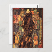Carte Postale Gustav Klimt - The Polecat Fur (Devant / Derrière)