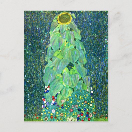 Carte Postale Gustav Klimt : Tournesol (Devant)