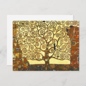 Carte postale Gustav Klimt Tree of Life (Devant / Derrière)