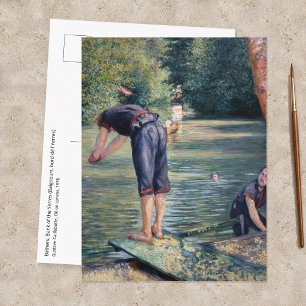 Carte Postale Gustave Caillebotte - Baigneurs, bord de l'Yerres