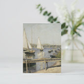Carte Postale Gustave Caillebotte - Bateaux à voile à Argenteuil (Debout devant)