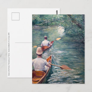 Carte Postale Gustave Caillebotte - Canots sur l'Yerres