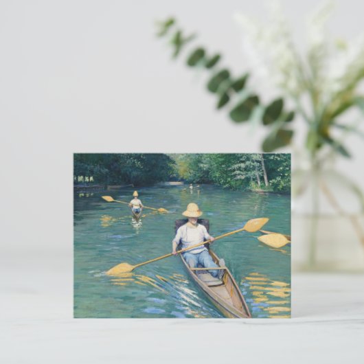 Carte Postale Gustave Caillebotte - Embarcations sur l'Yerres (Debout devant)