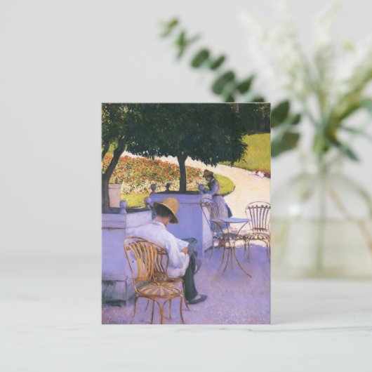 Carte Postale Gustave Caillebotte-Frère d'Artiste dans son jardi (Debout devant)