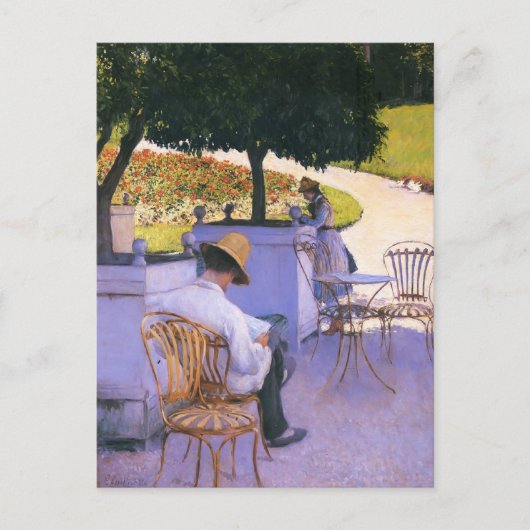 Carte Postale Gustave Caillebotte-Frère d'Artiste dans son jardi (Devant)