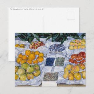Carte Postale Gustave Caillebotte - Fruits disposés sur un prése